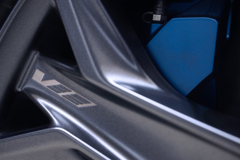 Close-up of the 2026 OPTIQ-V Brembo Performance Front Brakes | Lynn Layton Cadillac in Decatur AL